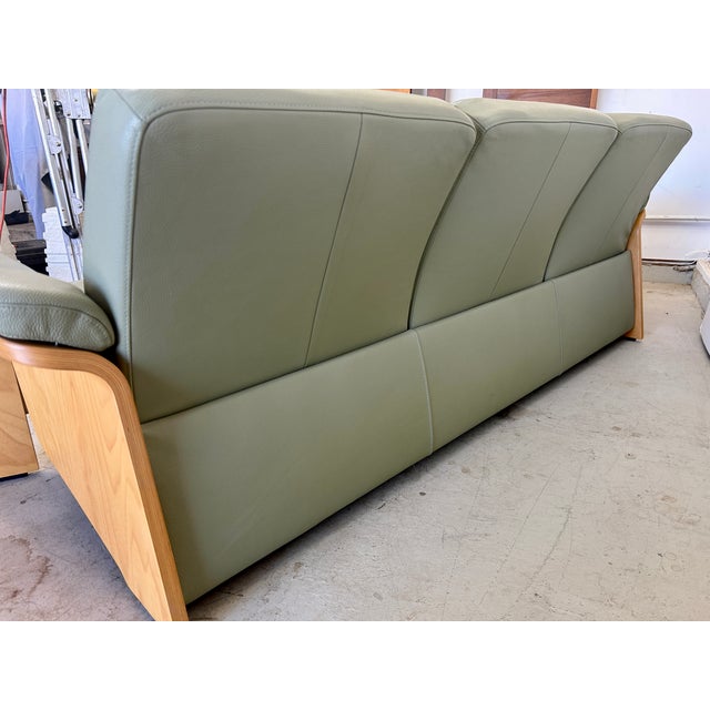 Wood Mid 20th Century Ekornes Stressless Pegasus Sofa For Sale - Image 7 of 7