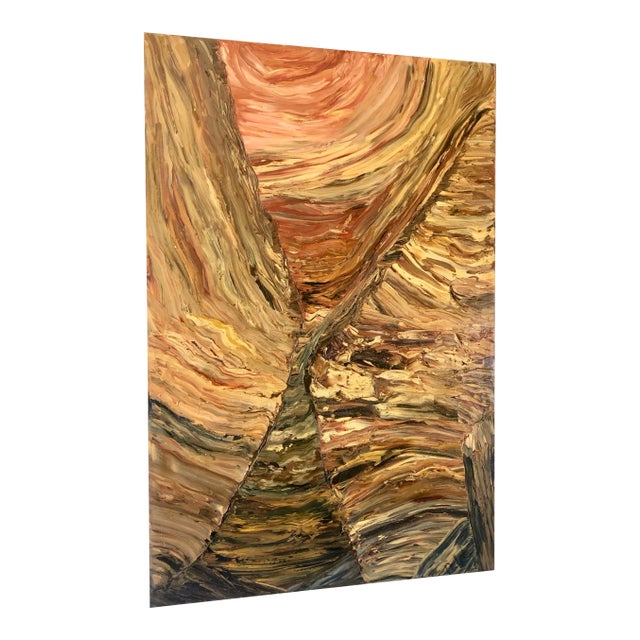 "Hells Canyon" Painting on Canvas For Sale