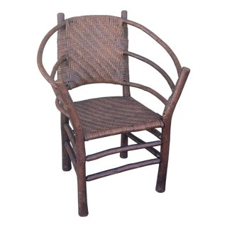Old Hickory Barrel Back Side Chair For Sale