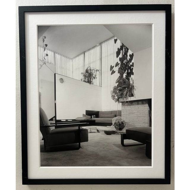 An original Getty Research Institute exhibition photographic print by Julius Shulman (1910–2009), depicting Richard...