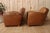 Tan Art Deco Leather Club Chairs, 1930s, Set of 2 For Sale - Image 8 of 14