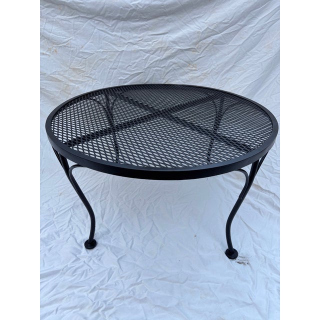 Russell Woodard Russell Woodard Vintage Iron Coffee Table for Garden, Attributed For Sale - Image 4 of 7