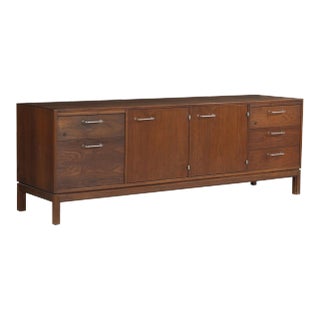 Jens Risom Credenza in Oiled Walnut For Sale