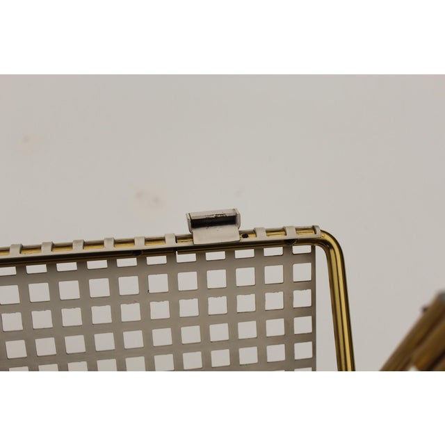 1950s Mid-Century Wall Coat Rack in Perforated Metal, 1950s For Sale - Image 5 of 18