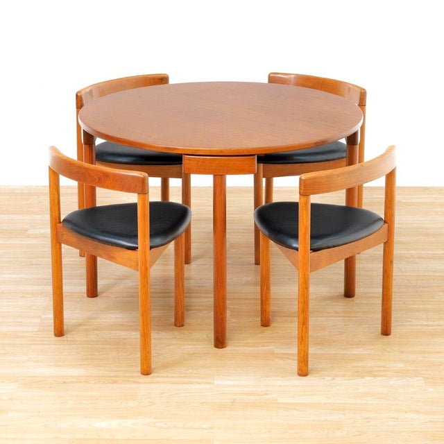 1960s 1960s Roundette Dining Table and Chairs by Hans Olsen for Frem Rojle For Sale - Image 5 of 16