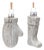 Glass Mitten and Stocking Ornament (Set of 12) For Sale