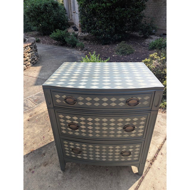 Vintage Custom Made Harlequin Dresser by Drexel Furniture For Sale - Image 10 of 18