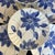American Antique Blue Ridge Southern Potteries Hand Painted Blue and White Flower Plates - Set of 8 For Sale - Image 3 of 6