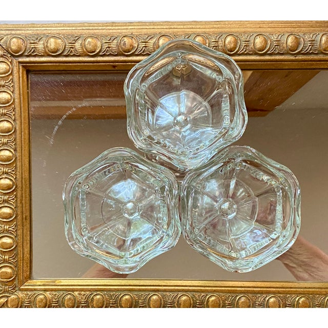 Mid-Century Modern Retro Small Early 20th Century Pedestal Ice Cream Sundae Dishes - Set of 3 For Sale - Image 3 of 5