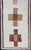 Measures: 3'4 x 11'9 Vintage Turkish Tulu Runner with Ivory Field and Layered Brown Cross Motifs. Keivan Woven Arts /...