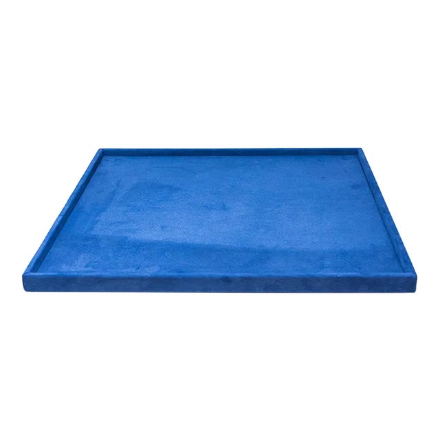 AURA Cobalt Suede Tray For Sale