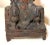 Gold Rare Antique 18th Century Chinese Lacquered Cast Iron Sculpture of Zhenwu Statue For Sale - Image 8 of 14