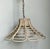 Beige Vintage Bent Washed Rattan Chandelier For Sale - Image 8 of 12