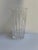 Glass Val St. Lambert Belgium Crystal Vase With Vertical Fluting Faceted Diamond Cut Base For Sale - Image 7 of 13