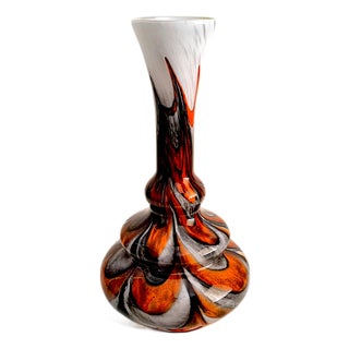 Opaline Glass Vase attributed to Carlo Moretti, 1970s For Sale