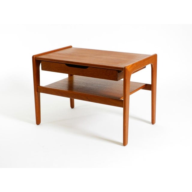 Wood Mid-Century Modern Danish Teak Side Table with Drawer by Salin Nyborg, 1960s For Sale - Image 7 of 18