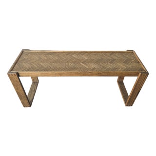 Minimalist Oak Console Table by Lou Hodges For Sale
