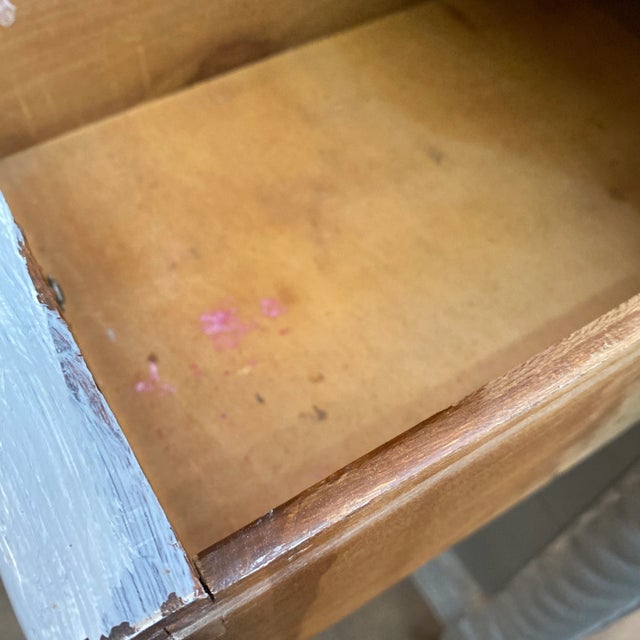 Light Gray Antique English Style Desk For Sale - Image 8 of 9