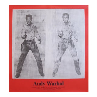 Original Andy Warhol Exhibition Poster, Double Elvis For Sale