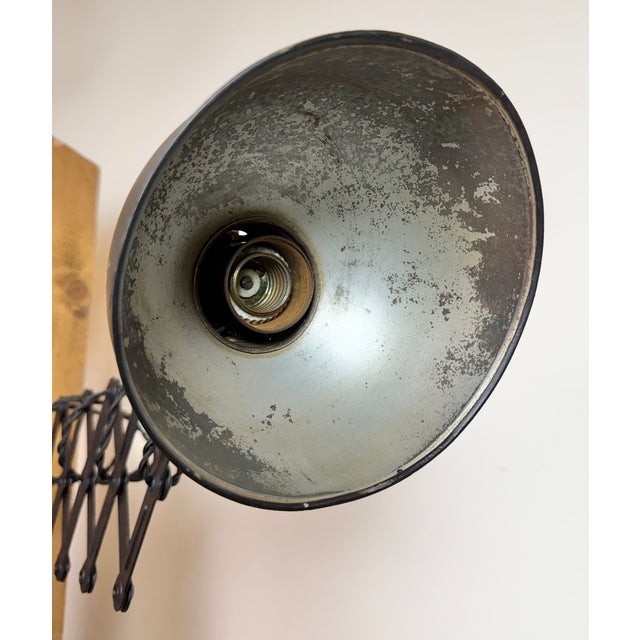 Bauhaus Industrial Black Scissor Wall Lamp from Christian Dell, 1930s For Sale - Image 13 of 18