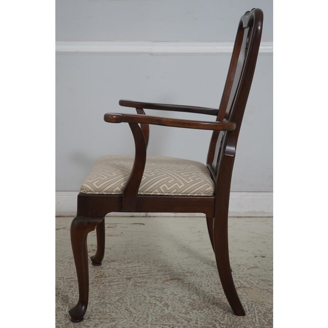 Traditional Set of 4 Ethan Allen Cherry Georgian Court Dining Room Chairs For Sale - Image 3 of 18