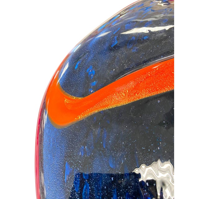 Massive Michael Nourot Centerpiece Bowl 27" Handblown Art Glass Wall Charger For Sale - Image 18 of 18