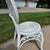 White Mid 20th Century Victorian Style Fiddlehead White Wicker Rattan Chair With Heart Shaped Back. For Sale - Image 8 of 8