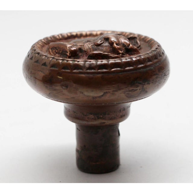 Traditional Antique Knight With Plumed Helmet Figural Door Knob by Russell & Erwin For Sale - Image 3 of 6