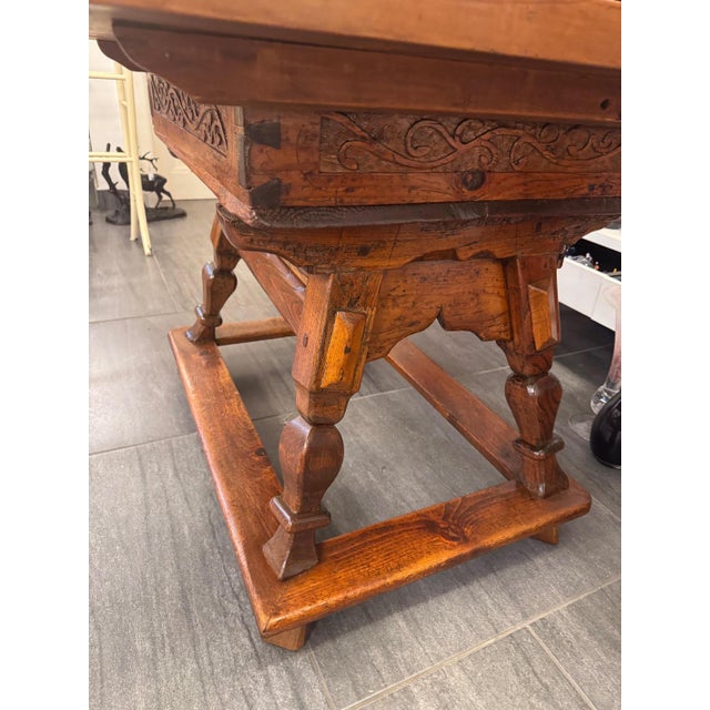 Jogl Table with Slate Top and Inlays For Sale - Image 3 of 12