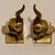 Metal 1970s Solid Brass Ibex Gazelle Bookends -a Pair - Styled After Karl Springer For Sale - Image 7 of 9