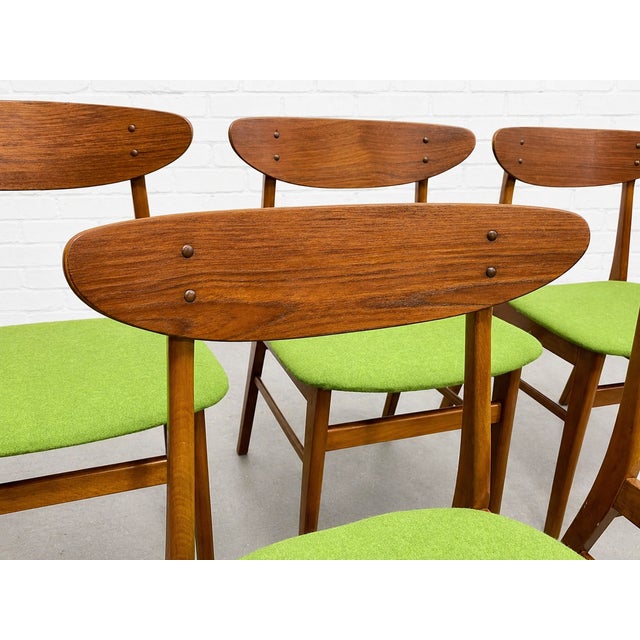 Mid Century Modern Teak Danish Dining Chairs by Farstrup Mobler, Set of Five For Sale - Image 10 of 10