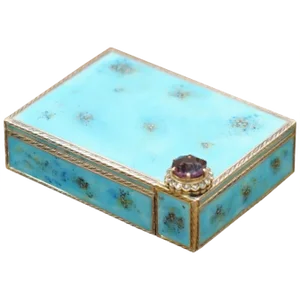Sterling Silver Diamond and Enamel Powder Compact with Lipstick, 1900