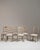 Wood Set of Six 1970s French Beige Oak Dining Chairs with Upholstered Seats For Sale - Image 7 of 15