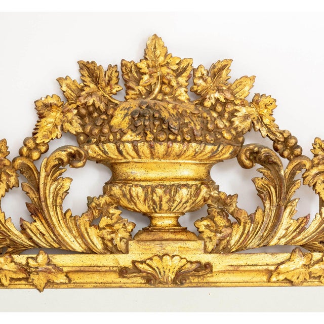 Rococo Rococo Style Giltwood Framed Mirror For Sale - Image 3 of 9