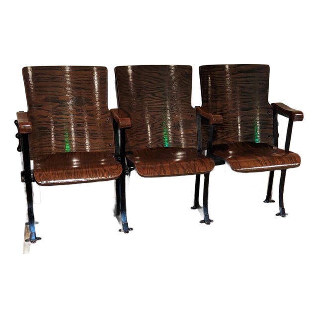 Antique Theater Chairs - Late 1800s For Sale