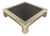 5 Foot Square Brass and Copper Heavy Parson Coffee Table by Karl Springer For Sale