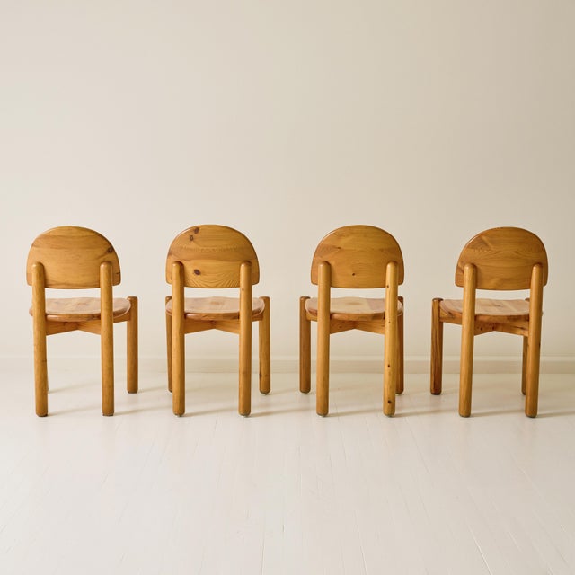 Rainer Daumiller Pine Dining Chairs, Set of 6, 1970s For Sale - Image 4 of 8