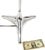 Mid Century Modern Chrome Triangular Star Shape Base Floor Lamp For Sale - Image 9 of 10