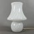 Modern Vintage Space Age Mushroom Swirl Table Lamp in Murano Opal Glass, 1970s For Sale - Image 3 of 11