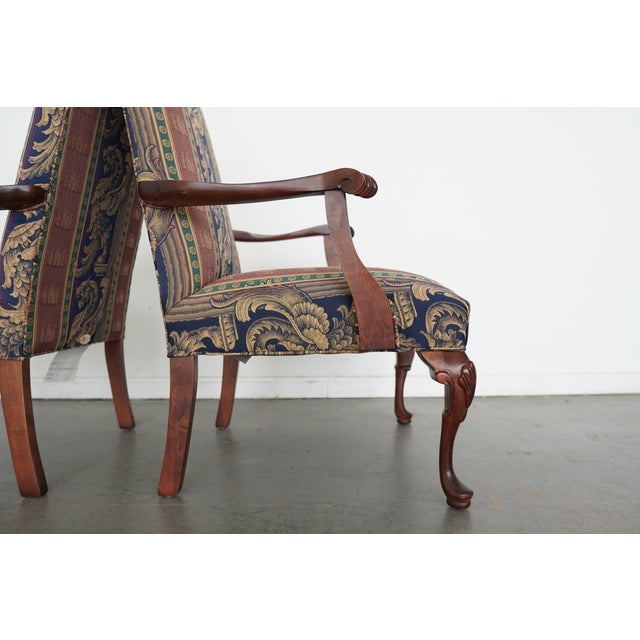 Vintage Parker Southern Upholstered Armchairs (Set of 2) For Sale - Image 12 of 15