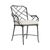 Brown Jordan Calcutta Arm Chair, Textured Pewter frame with Fusion Natural fabric For Sale - Image 12 of 12