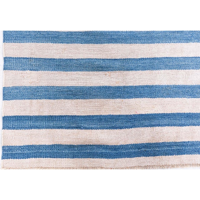 Vintage Indian Dhurrie Rug Doris Leslie Blau For Sale - Image 4 of 8