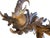 A beautiful 1900s Black Forest goat coat rack — 3 hooks, the goat has glass eyes. Measures 16.5"L. A whimsical folk-art...