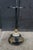 Vintage Art Deco Gooseneck Floor Lamp Drink Tray Smoke Stand Faux Onyx Base For Sale - Image 6 of 17