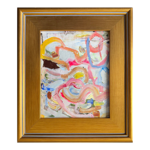 Framed Abstract Expressionist Painting
