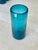 Glass Vintage Turquoise Handblown Tall Glasses - Set of 8 For Sale - Image 7 of 9