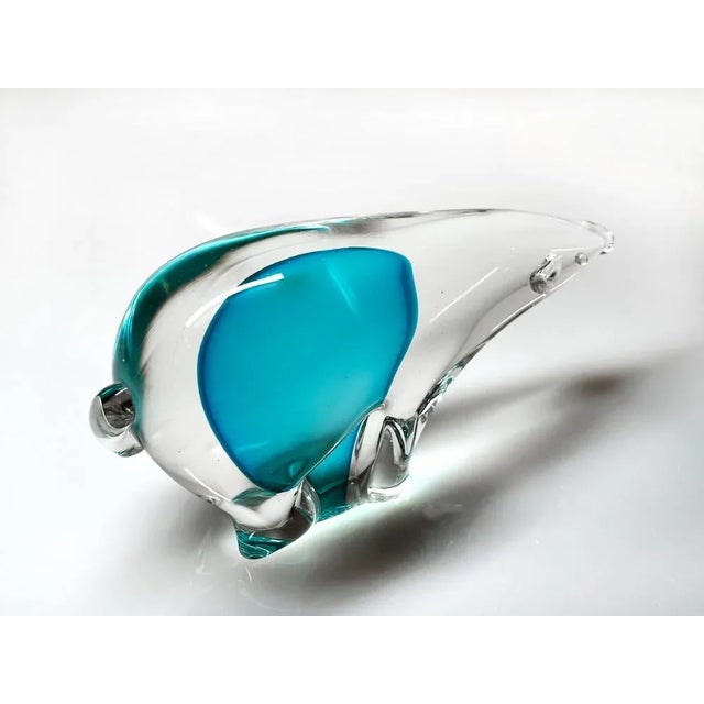 Tapir Figure in Sommerso Murano Glass by Ghisetti, Italy For Sale - Image 3 of 5