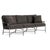 Brown Jordan Venetian Sofa, Mica frame with Fusion Charcoal fabric For Sale In Jacksonville, FL - Image 6 of 6