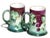 Art Nouveau Pair of Beautiful Antique JPL Limoges Hand Painted Grape Themed Porcelain Tankards For Sale - Image 3 of 6