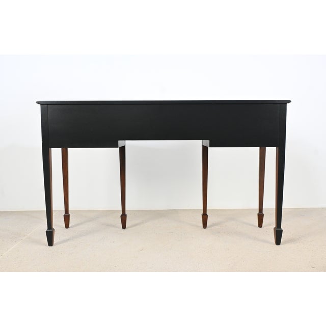 Wright Table Co. Federal Mahogany Bowfront Sideboard Buffet | Newly Refinished For Sale - Image 16 of 17